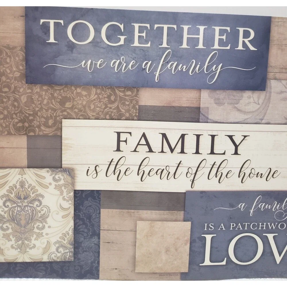 Set of 2 Same Non Clear Plastic Placemats (17
